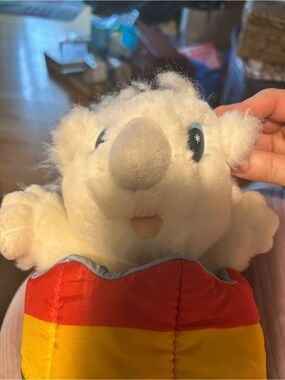 Twinken the magical koala & Friends Puppet Plush White Cozy Sleeping Bag Toy